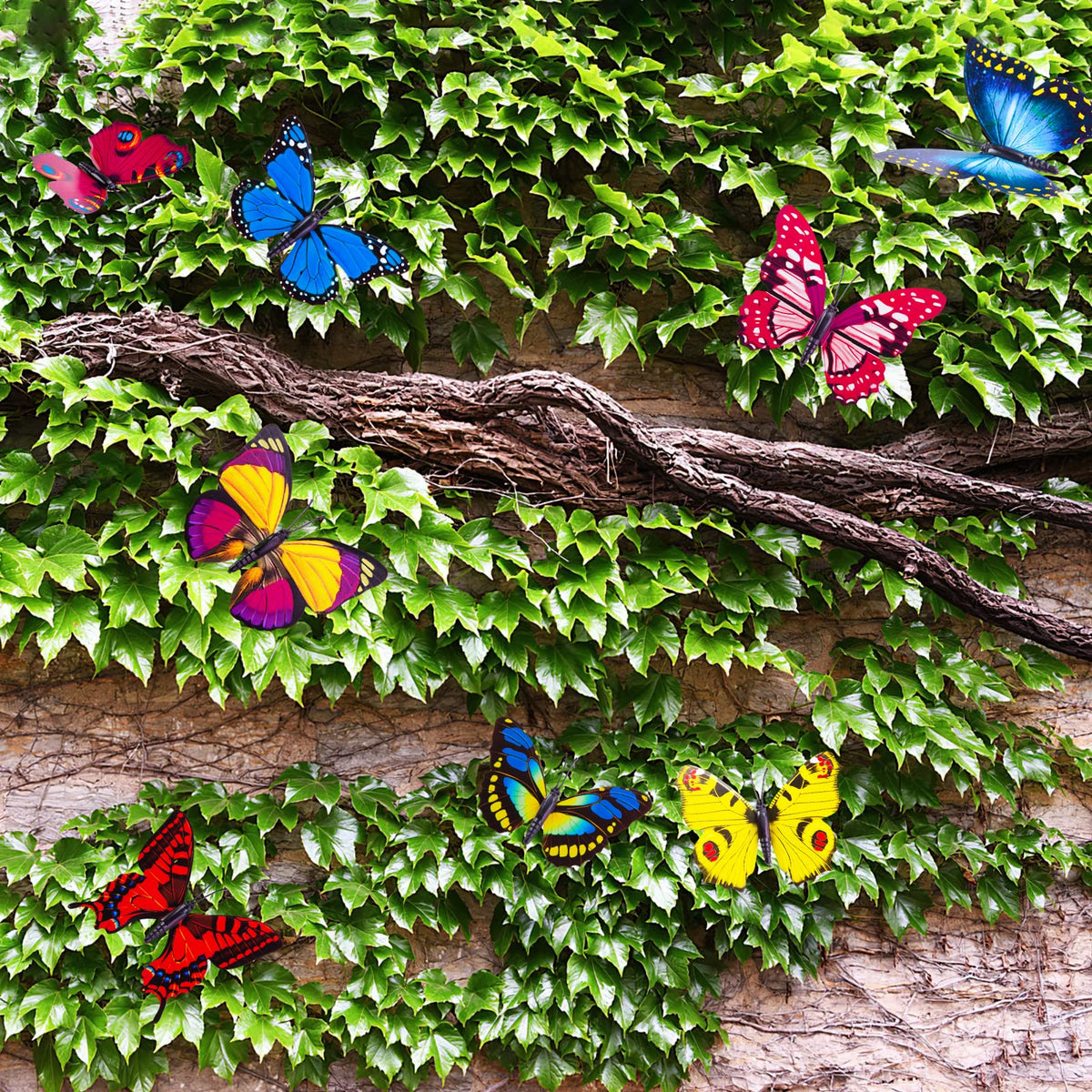 VGOODALL butterfly stake 50-pack ideal for events and seasonal displays