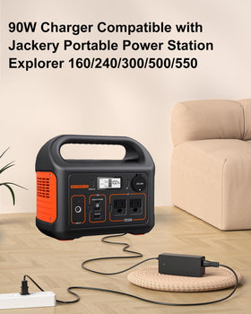 vhbw Jackery 24V charger output at 3.75A powers portable stations efficiently.