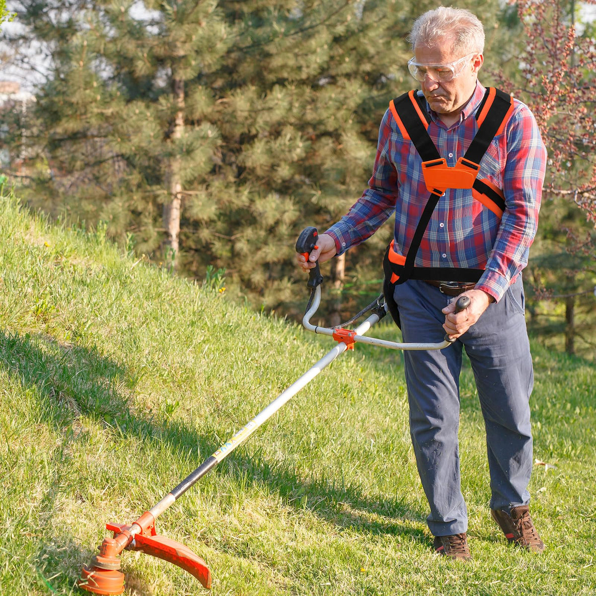 VIABRICO strap stays securely attached to trimmer during use.