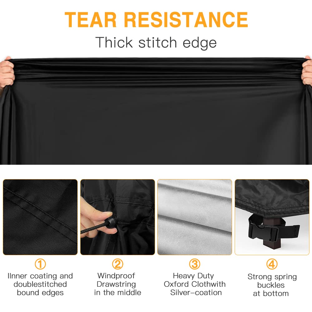Viadom 30-inch bbq grill cover waterproof PVC coating for all-weather protection.