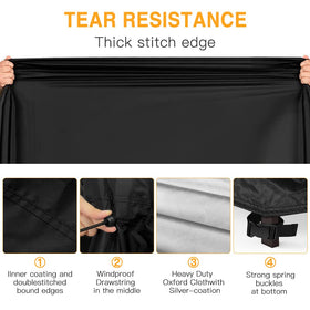 Viadom 30-inch bbq grill cover waterproof PVC coating for all-weather protection.
