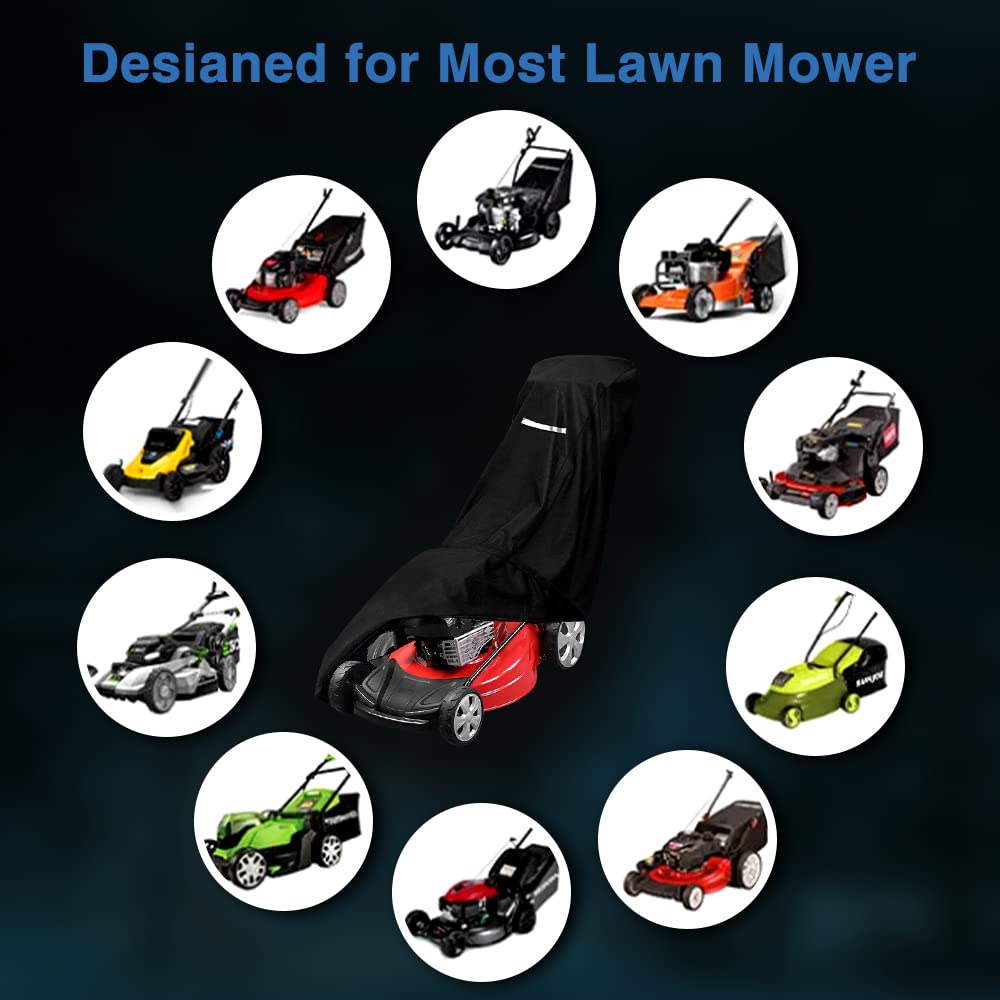 Viadom storage bag included with lawn mower cover for easy storage