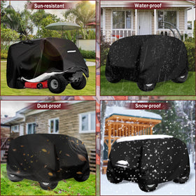 Viadom mower cover in use keeps exterior clean and dry