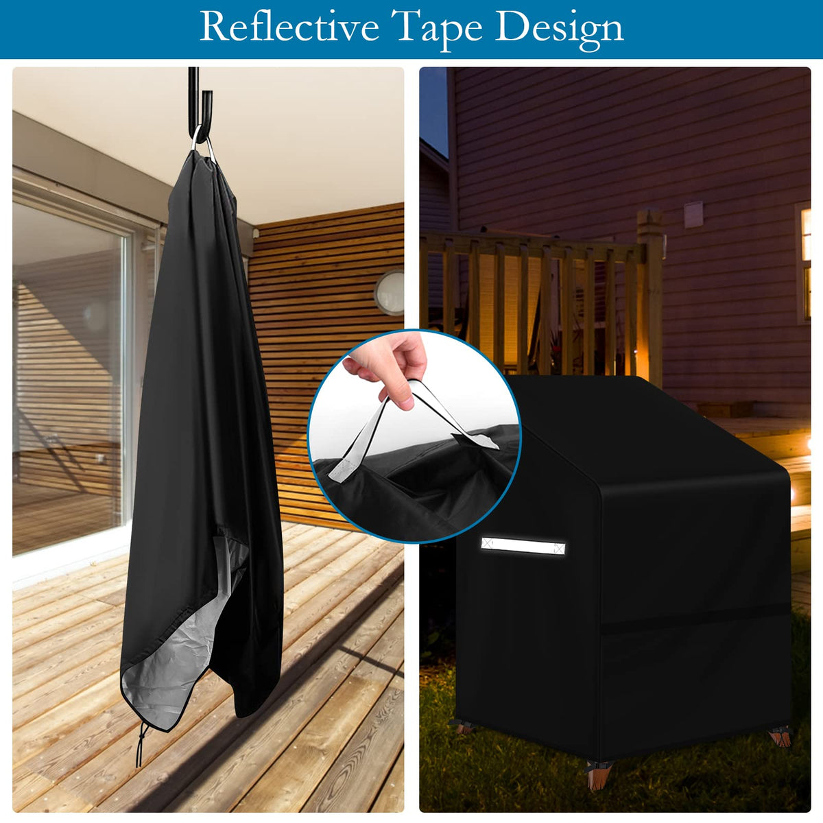 Viadom outdoor chair cover shields against dust, debris, and weather exposure