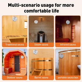V Viatanst anti-fog venting preserves accuracy during sauna sessions.