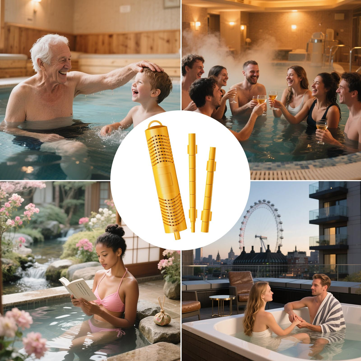 Vibement spa mineral stick low maintenance option for hot tubs.