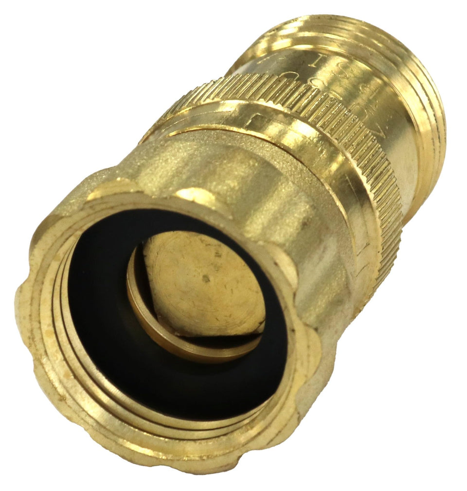 Vibrant Yard Co brass pressure regulator provides precise 25 PSI control for drip irrigation.
