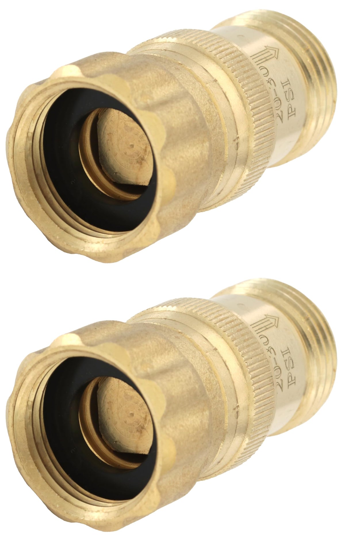 Vibrant Yard heavy-duty regulator in brass for reliable drip irrigation.
