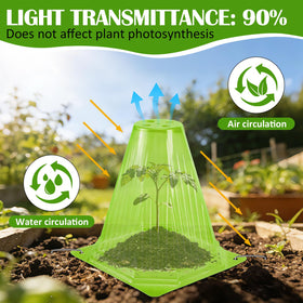 VICAMB reusable cover protects small transplants without crowding roots.