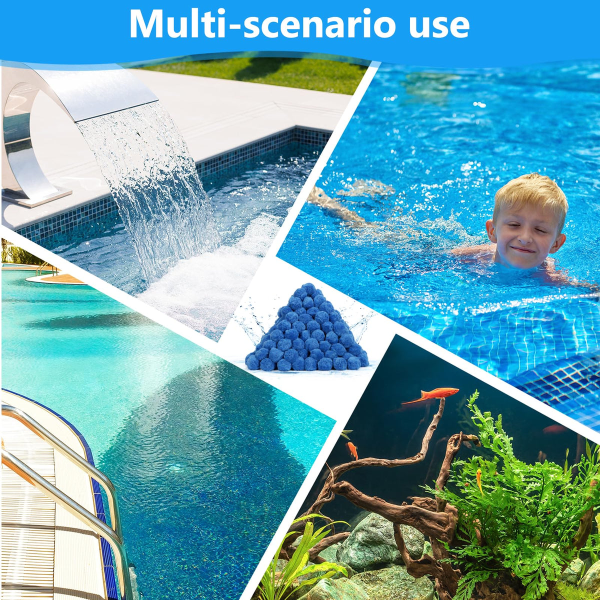 VICAMB filter ball wash and reuse for long-lasting filtration media.