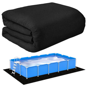 VICAMB rectangular pool liner pad 11x7.5ft, top view, helps protect the liner from wear.
