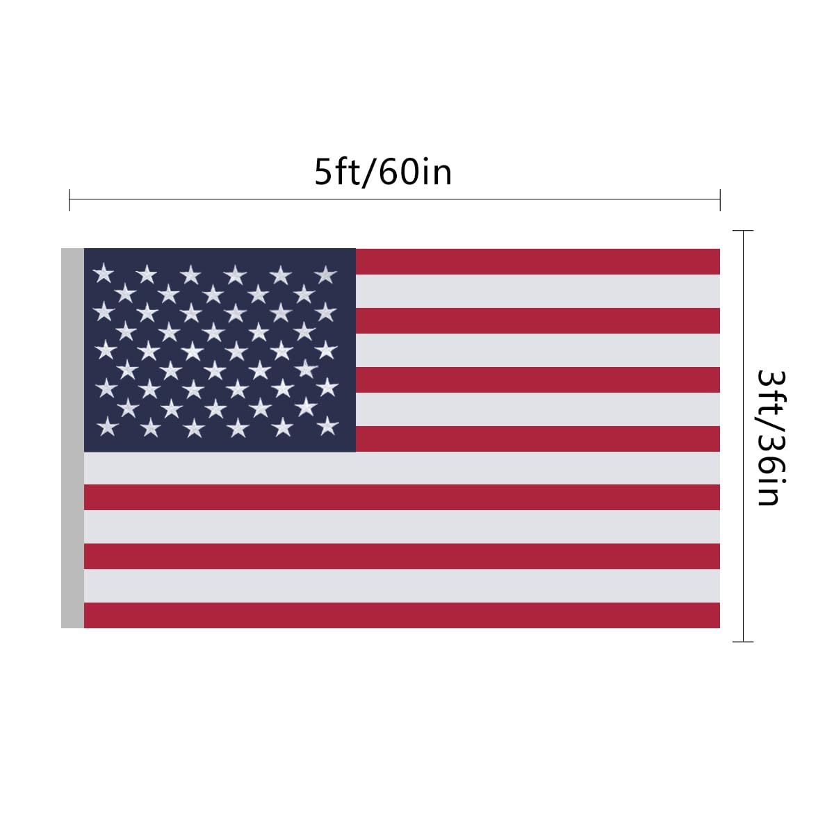 Vicdria all-weather flag suited for schools and offices