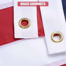 Vicdria flag with brass grommets for secure pole hanging