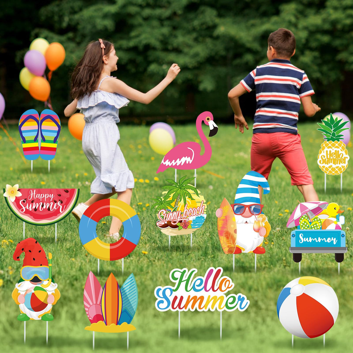 Vicenpal rubber duck yard sign provides cute accents for kids' spaces
