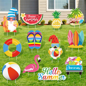 Vicenpal watermelon yard sign adds bright summer appeal for garden displays and party vibes