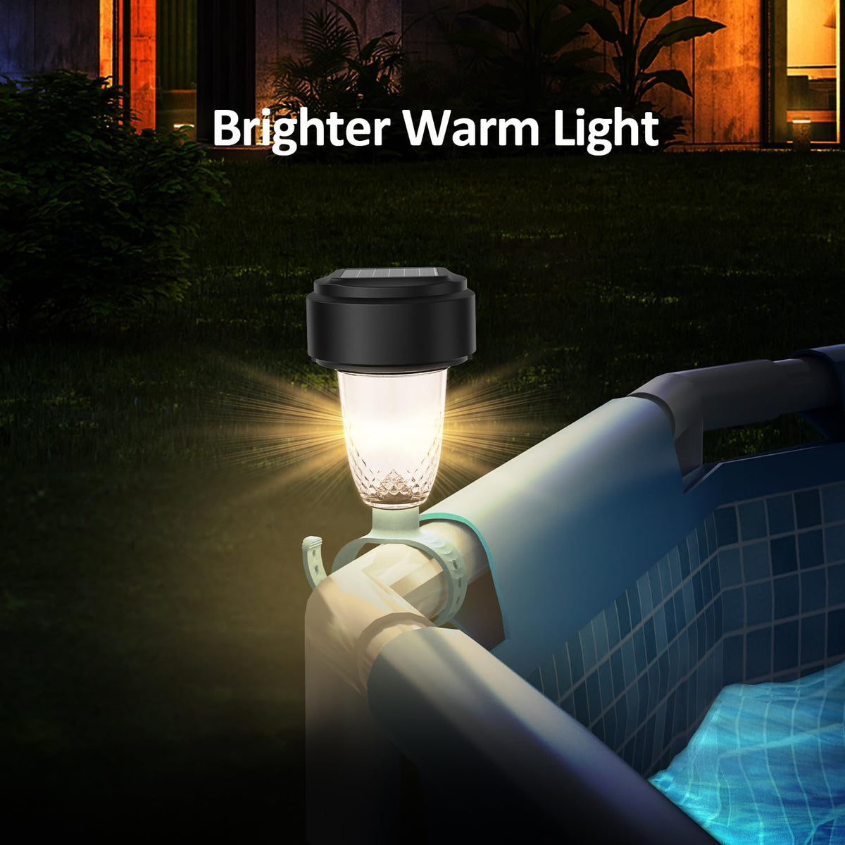 Waterproof ABS VICHTOP pool lights withstand outdoor use with durable design.