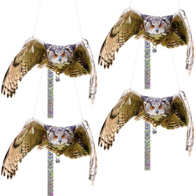 Vicsiyi owl reflector double-sided deters birds from windows and gardens.