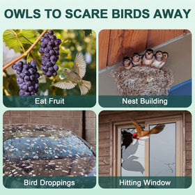 Vicsiyi patio or garage deterrent keeps birds away without harm.