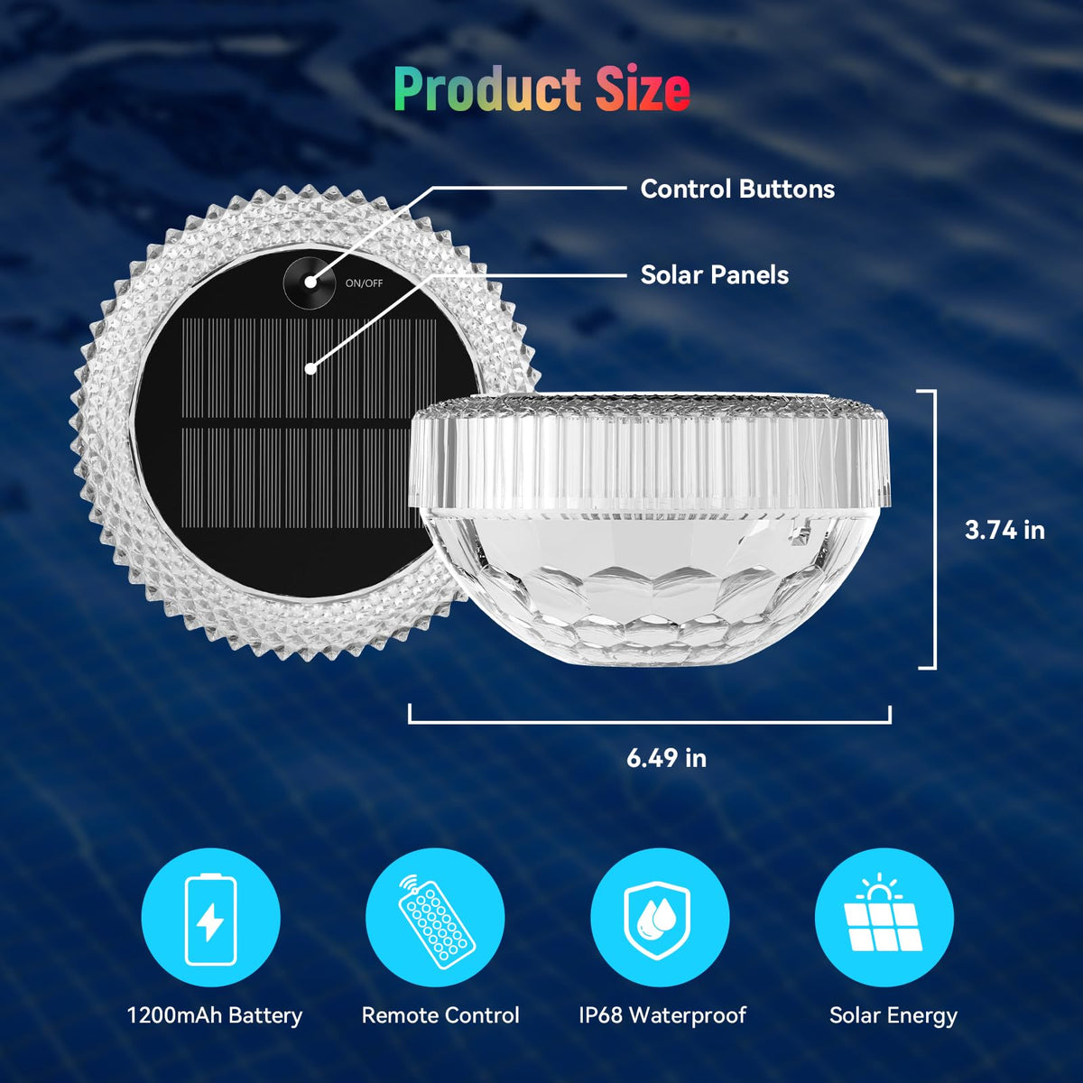 VICHTOP versatile placement on water surface or ground