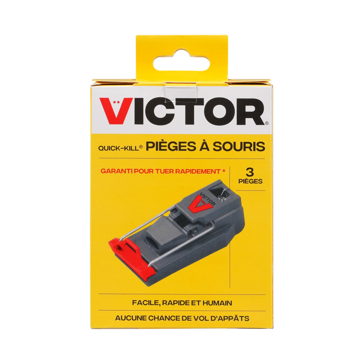 Victor M140-3B trap inside a home setting ready for indoor use.