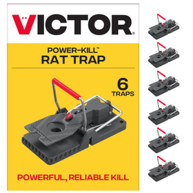 Victor M144B front view trap showing rapid action for quick rodent control