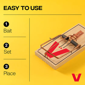 Victor M156-20 wooden snap trap packaged image highlighting reusable or disposable option.