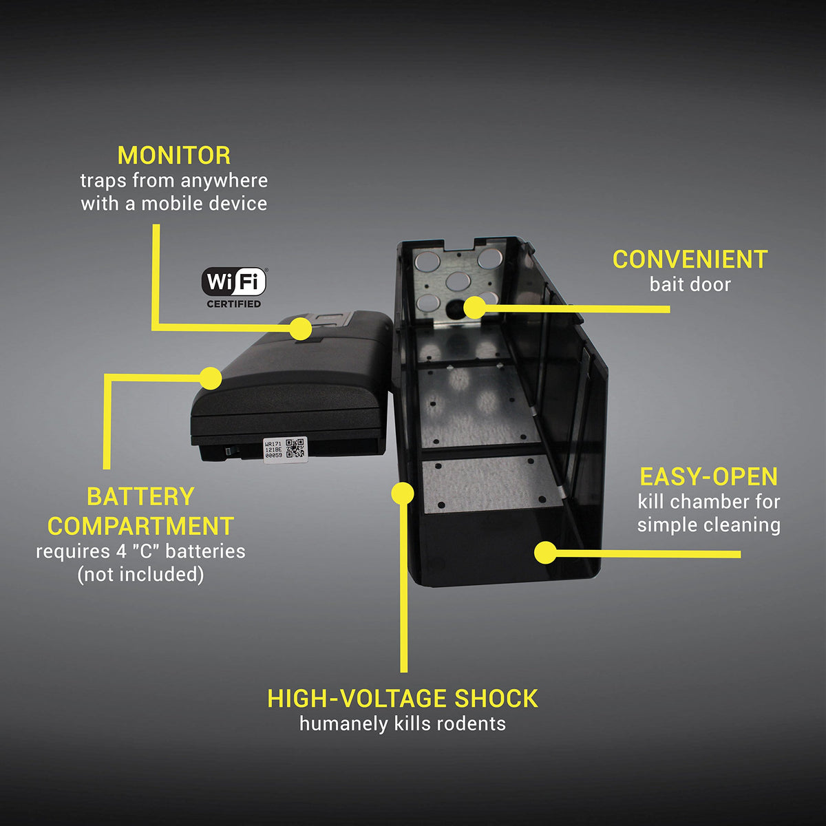 Victor M2 Smart-Kill bait cup access enables reliable baiting