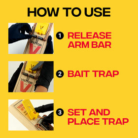 Victor M205-9 wide-pedal rat trap Easy Set for quick setup