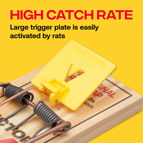 Victor M205 trap with scented pedal invites rodents without chemicals.