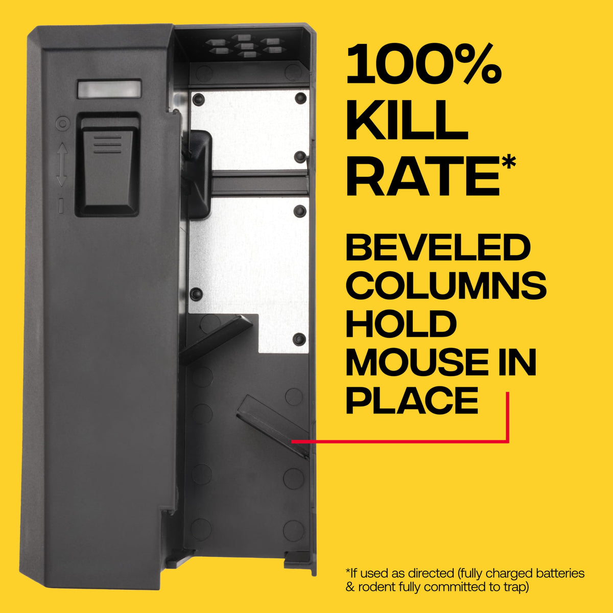 Victor M250BSR-2 LED indicator shows catch and battery status at a glance.