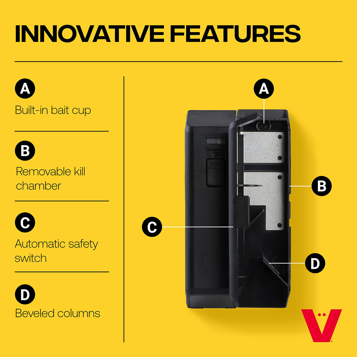 Victor M250SSR-2 tunnel design guides mice toward the trigger for reliable catches.