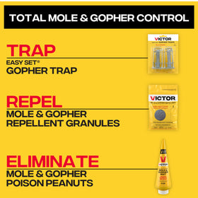 Victor M6006 burrow detection supports monitoring active tunnels before treatment.
