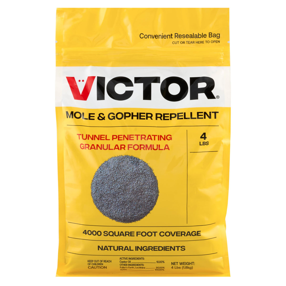 Victor M7001-1 bottle on lawn deters moles and gophers