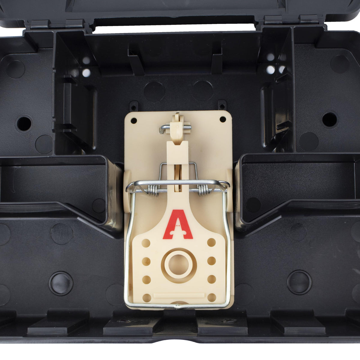 Victor large enclosure conceals bait and simplifies disposal after use.