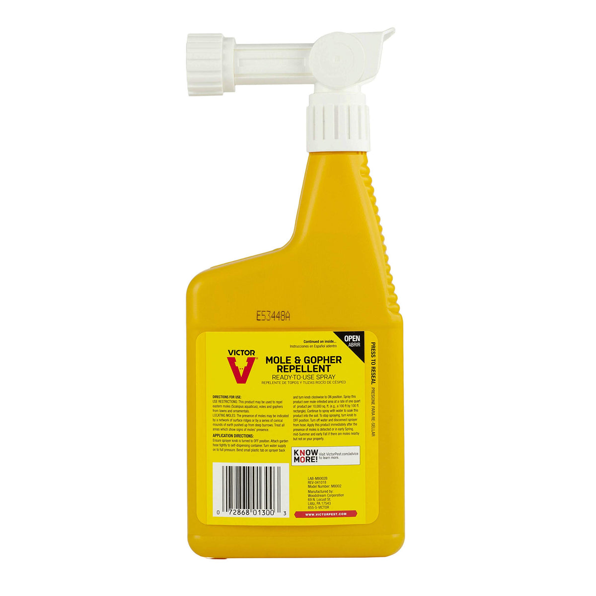 Victor repellent bottle labeled Made in USA for reliability.