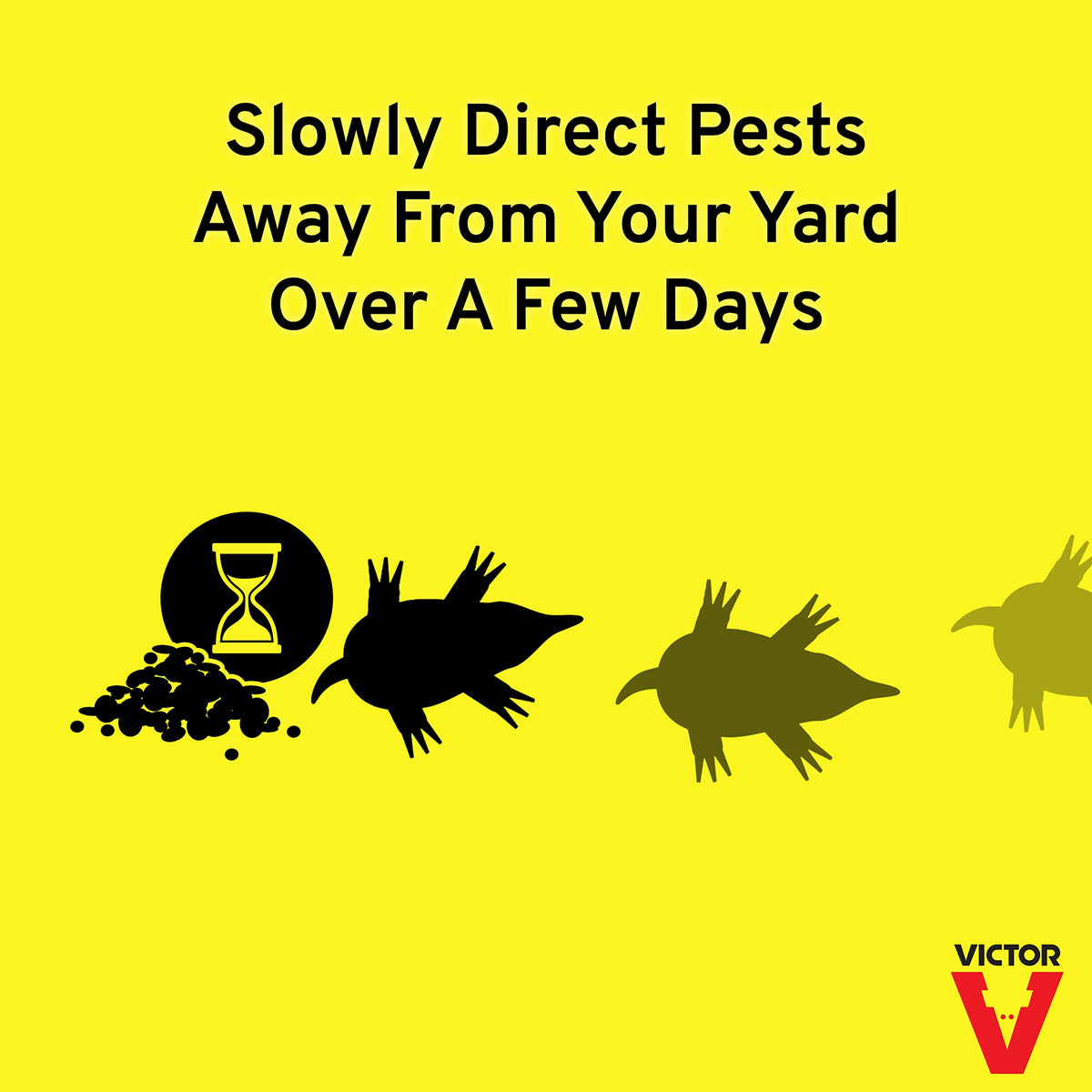 Victor Mole & Gopher Repellent resealable bag for storage