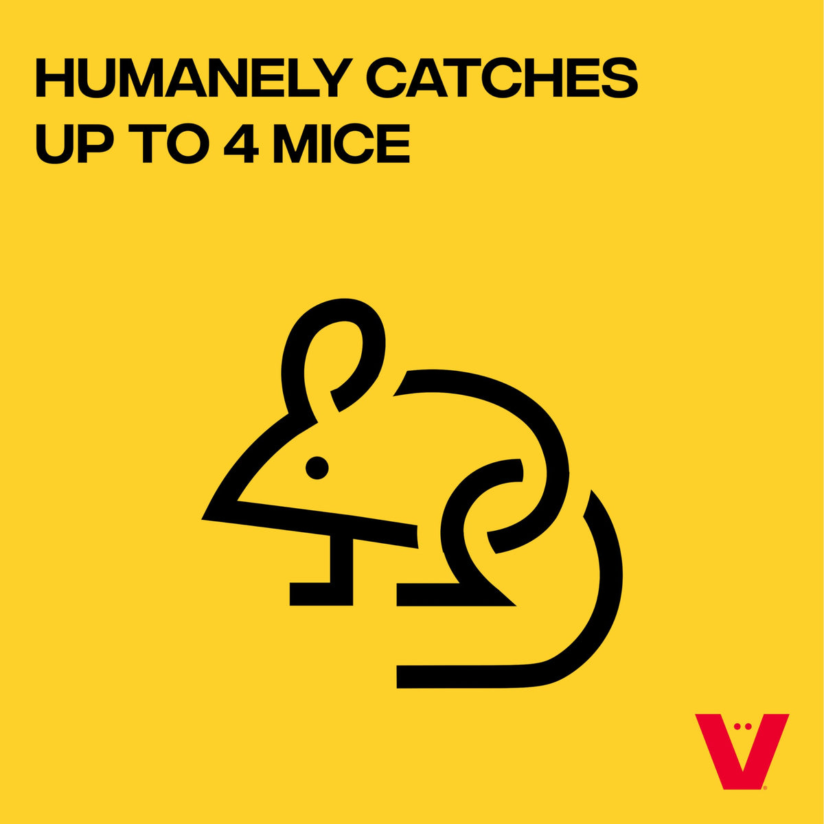 Victor Multi-Catch Trap features see-saw entry inviting mice without harm.
