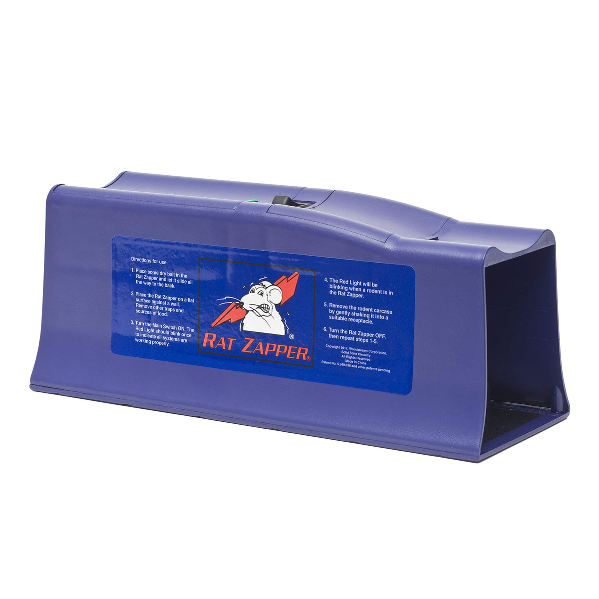 Victor Rat Zapper Classic front view showing indoor-ready trap placement