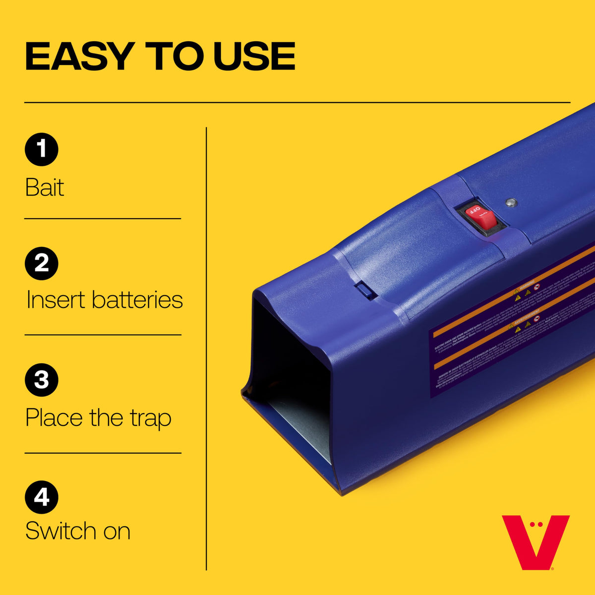 Victor Rat Zapper Classic wall placement with slim, discreet profile