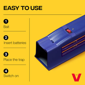 Victor Rat Zapper Classic wall placement with slim, discreet profile