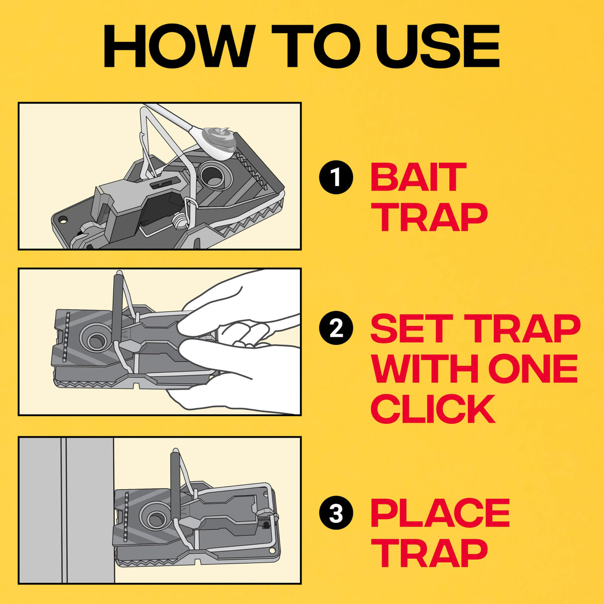 Victor reusable indoor mouse traps designed for long-lasting home use.