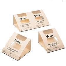 Victor roach monitor traps display prebaited attractant for early roach detection in homes