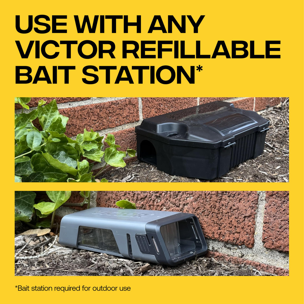 Victor rodent killer suitable for multiple pests indoors and outdoors