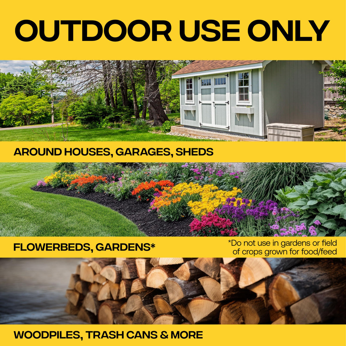 Ideal for residential yards, cabins, sheds, and gardens.