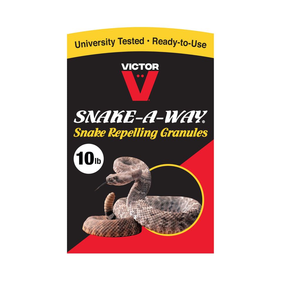 Victor Snake-A-Way perimeter application protects outdoor areas from snakes.