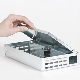 Victor Tin Cat trap-capacity-30-mice demonstrates high capacity for infestations.