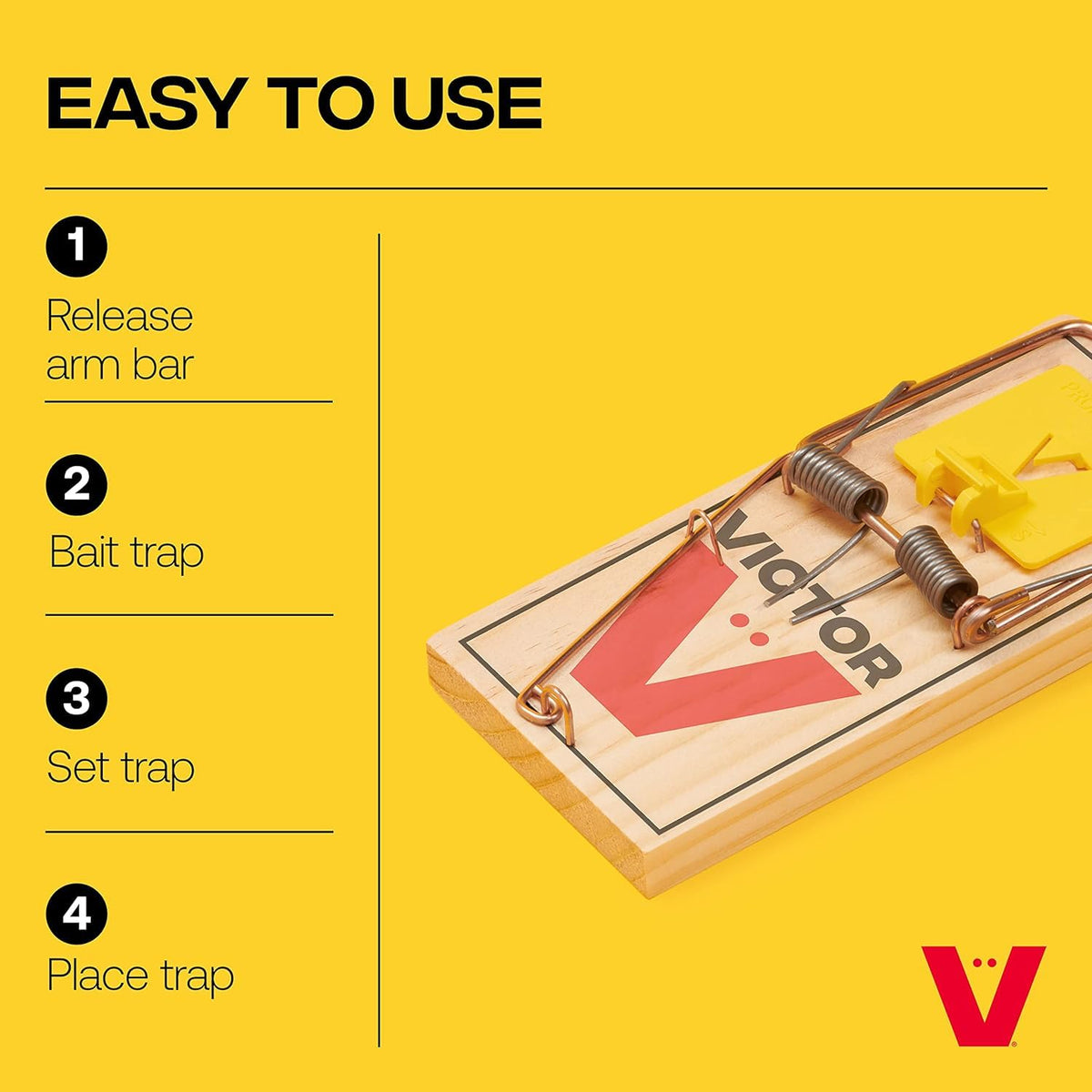 Victor trap designed for safe operation near kids and pets