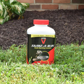 Treated perimeter area in a sunny yard ready for outdoor use
