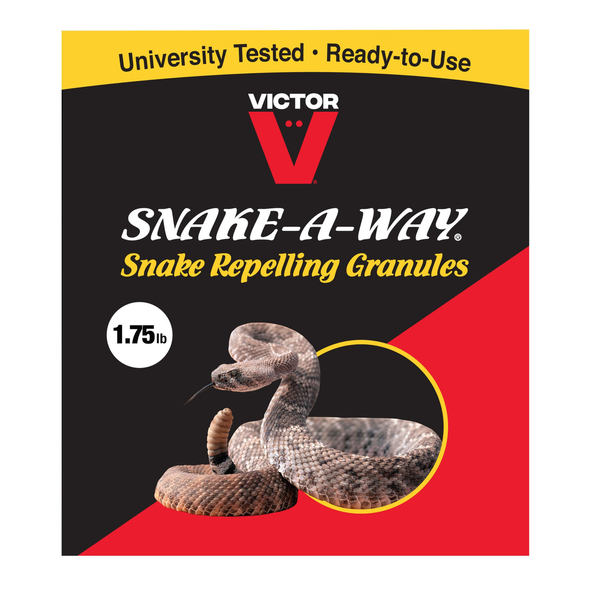 Victor VP363 Way granules applied along a perimeter to deter snakes