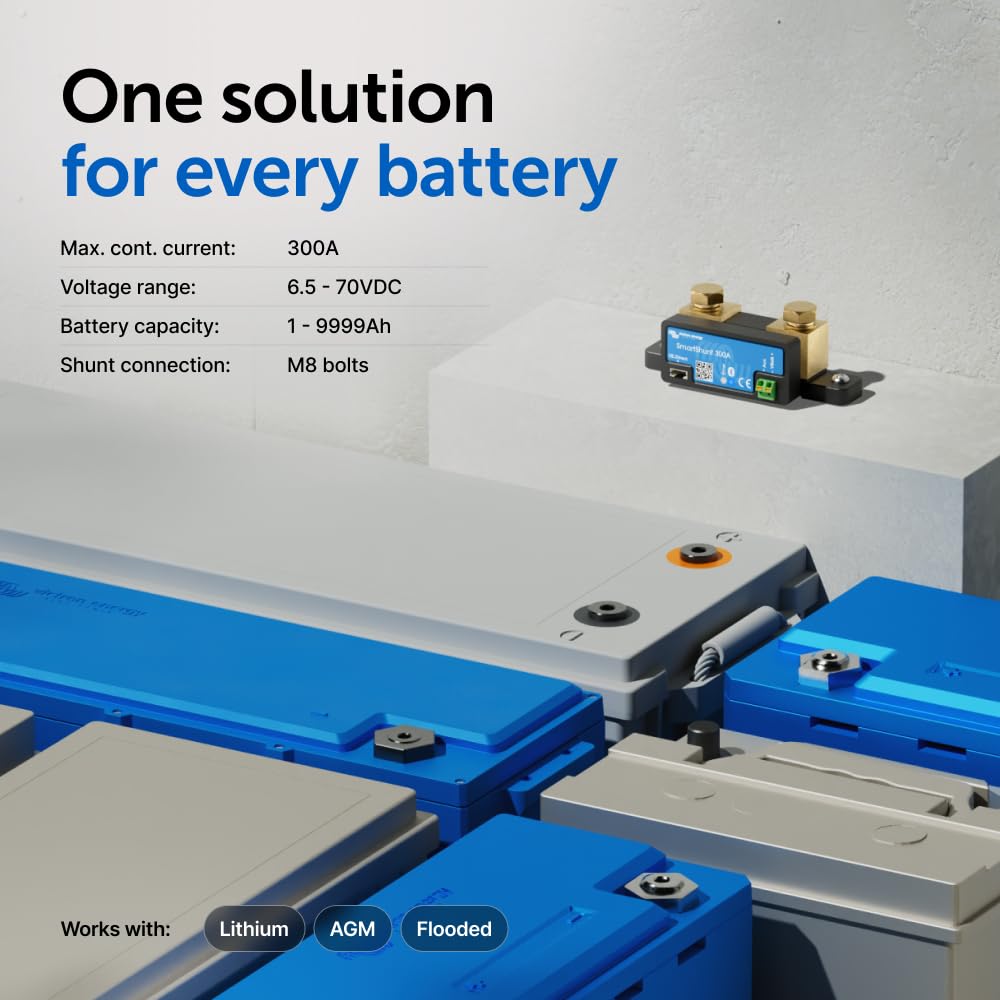 Victron Smart Shunt allows VE.Smart Networking data sharing for efficient charging